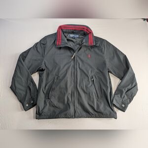 Polo Ralph Lauren Nylon Windbreaker Track Jacket Full Zip Rain Mens XL